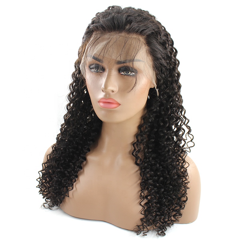 Black Friday Sales Pre plucked Wholesale 100% Unprocessed Cuticle Alighted Human kinky curly lace frontal wig 10
