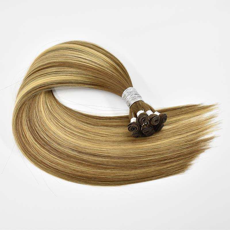 Luxury 2020 Hot Selling Handtied Weft Large Stock Hand Tied Weft virgin cuticle aligned Human Hair Extensions 13