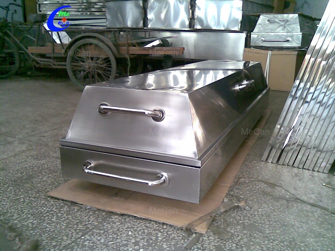 Medical Hospital Stainless Steel Corpse Cart With Cover