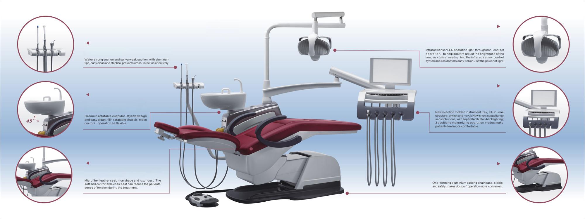 Standard Size Electric Dental Chair Equipment