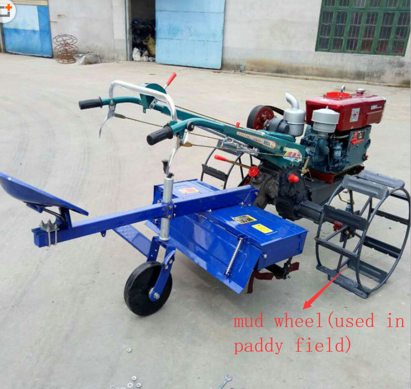 High Quality Japan technology 12HP Diesel Engine Power Tiller Agricultural Walking Tractor 10