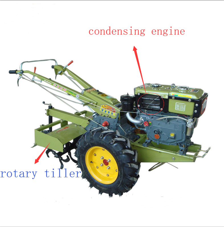 High Quality Japan technology 12HP Diesel Engine Power Tiller Agricultural Walking Tractor 8