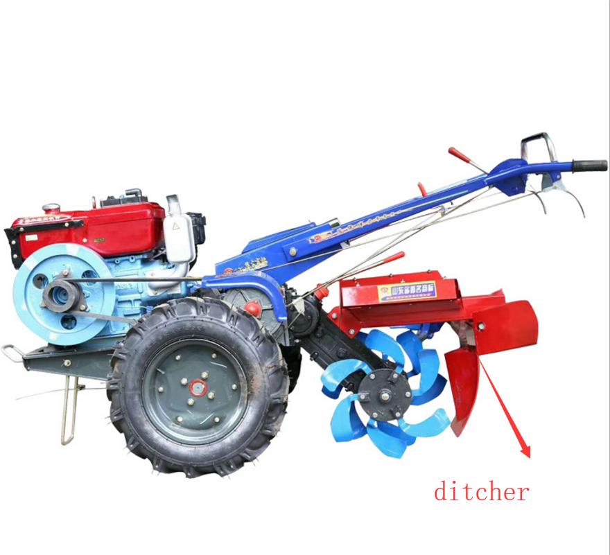 High Quality Japan technology 12HP Diesel Engine Power Tiller Agricultural Walking Tractor 11