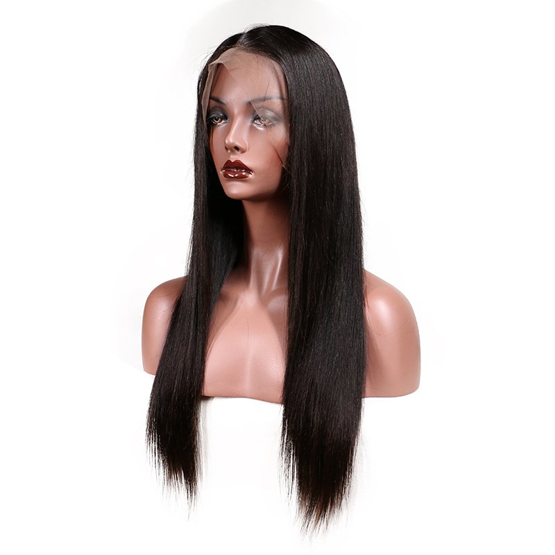 Katy Lace Front Human Hair Wigs For Women Natural Black Pre Plucked 250% Density Straight Wave Brazilian Frontal Wigs Remy Human Hair Brazilian Lace Frontal image14