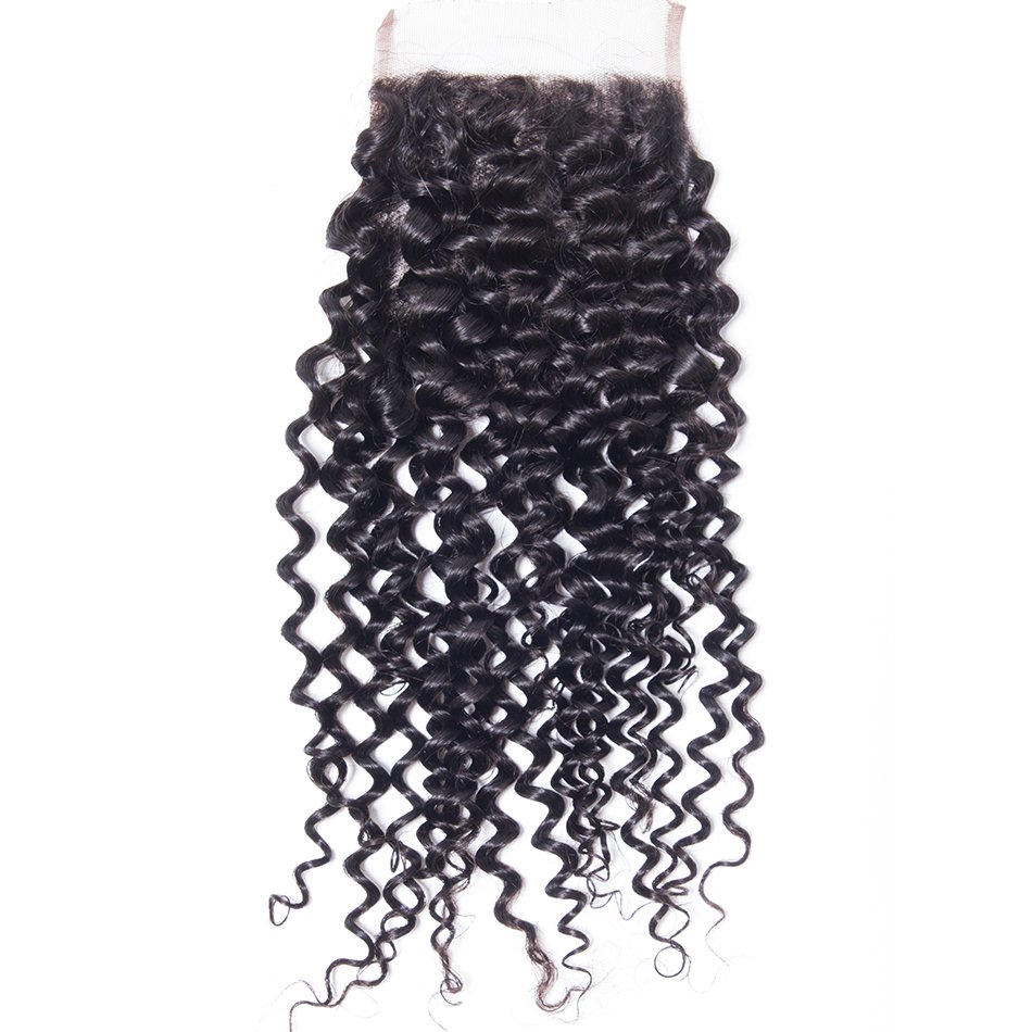 Katy Katy Hair Brazilian Curly Wave Hair Lace Closure Free/Middle/Three Part Remy Human Hair 4x4 inches Swiss Lace Closure Top Brazilian Hair Closure image25