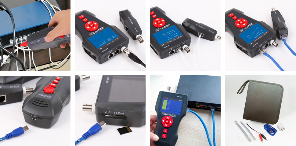 Noyafa NF-8601W Remote Network Voltage Multifunction Cable Tester 5
