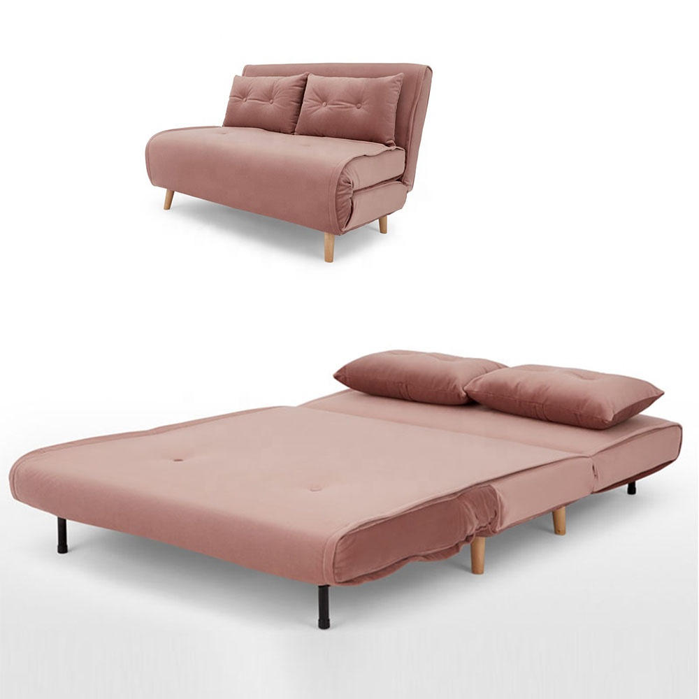 Dingzhi Furniture Hot Sale High Quality Velvet Folding Bed CUM Sofa Bed for Living Room 8