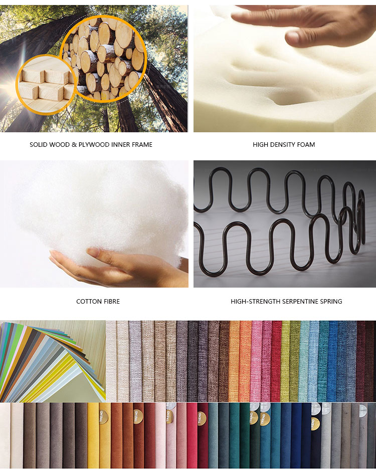 Kingbird Furniture Company Brand Fabric Fabric Modular Sectional Sofa Manufacture 14