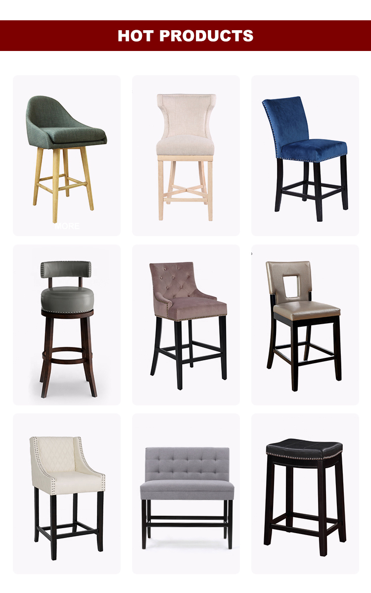 Vintage Bar Chair 2019 New Design Modern Wood Leather Bar Chairs 17