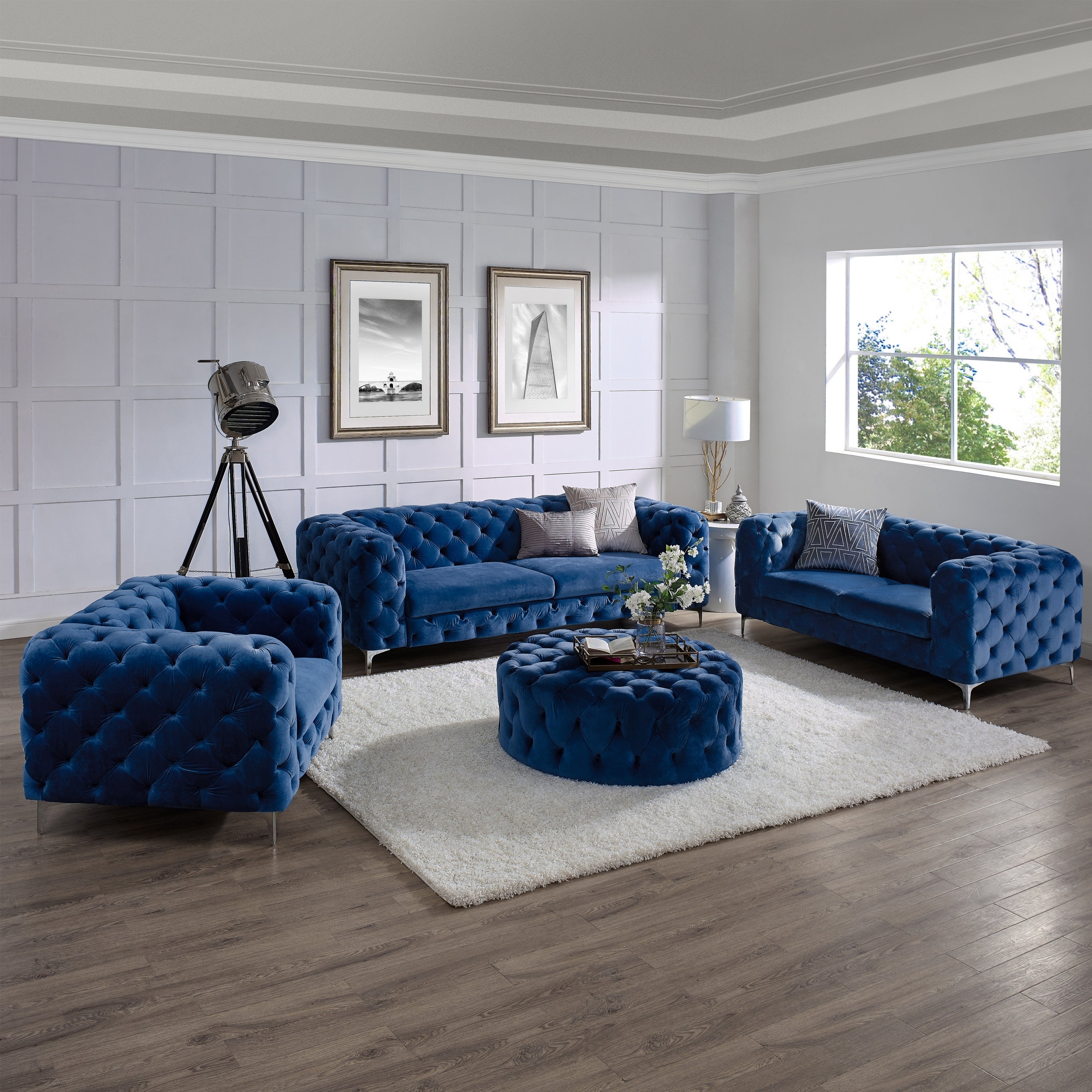 DingZhi Modern Luxury Velvet Recliner Sofa For Living Room Office 9