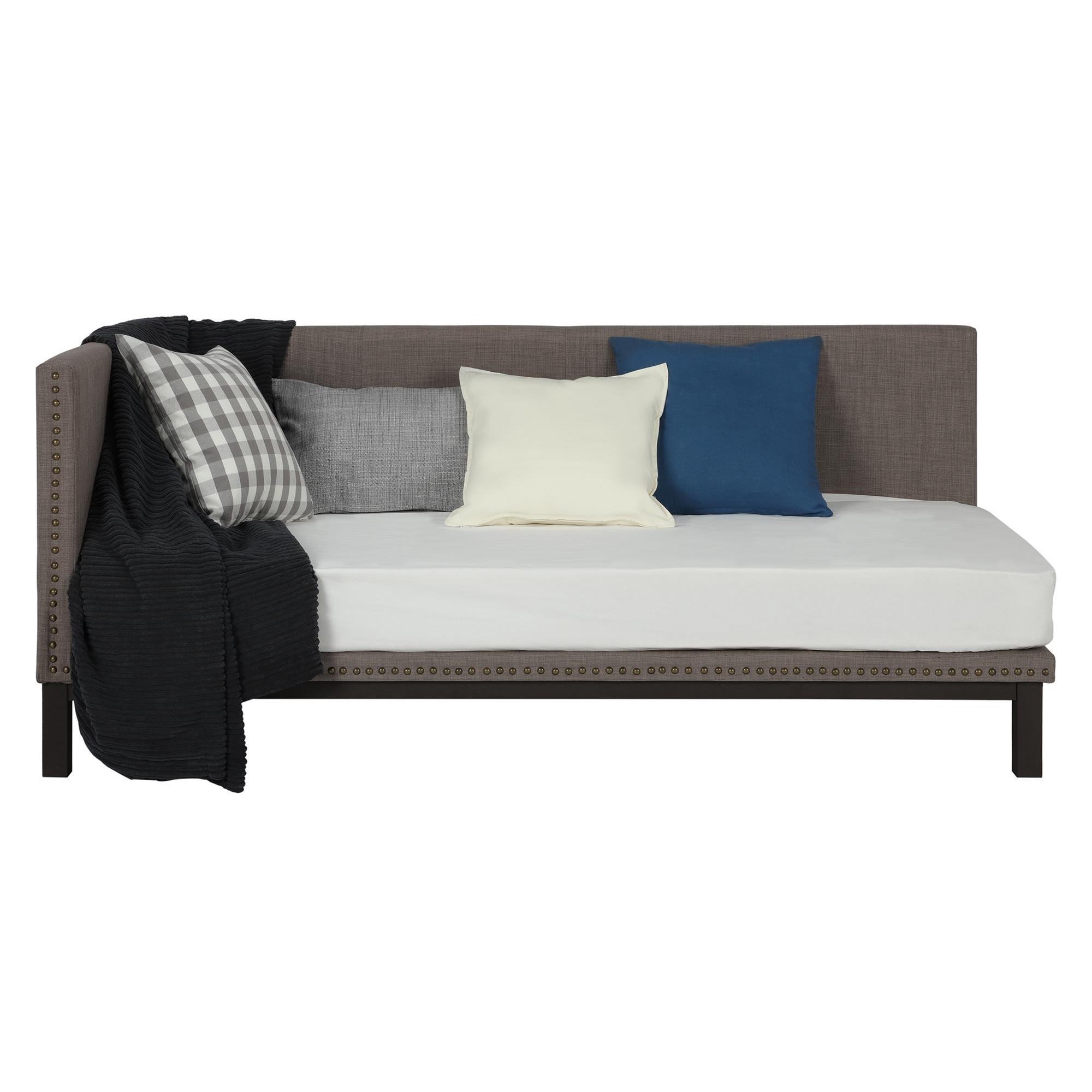 2109 Copper Grove Alty Mid-century Grey Upholstered Modern Daybed 8