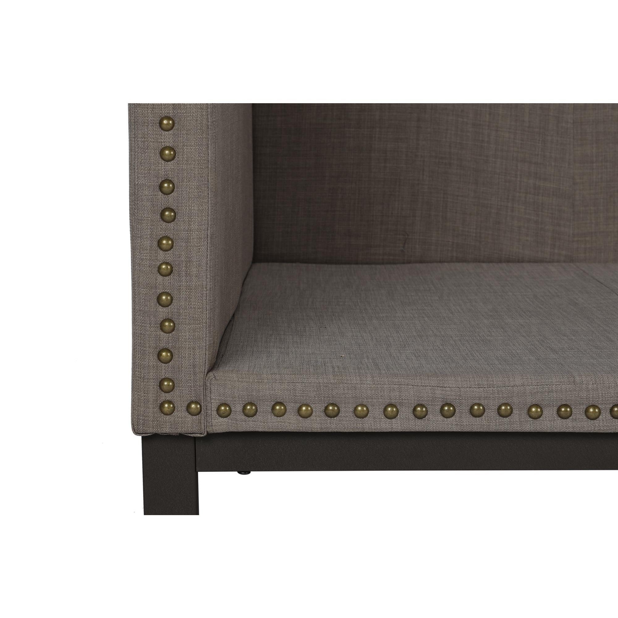 2109 Copper Grove Alty Mid-century Grey Upholstered Modern Daybed 11