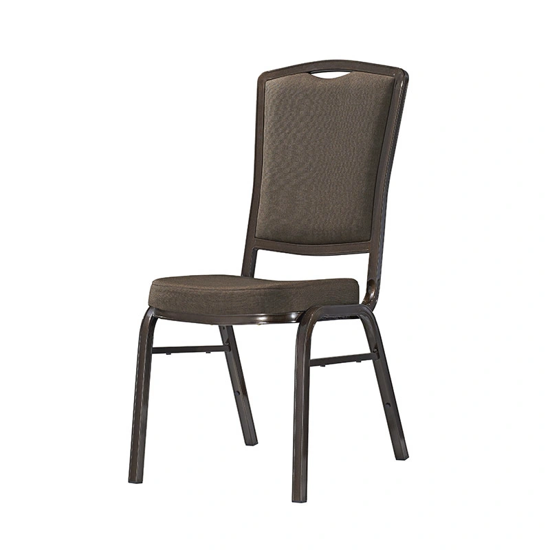 Strong Aluminum Farme Fabric Upholstered Banquet Restaurant Stacking Chair 1