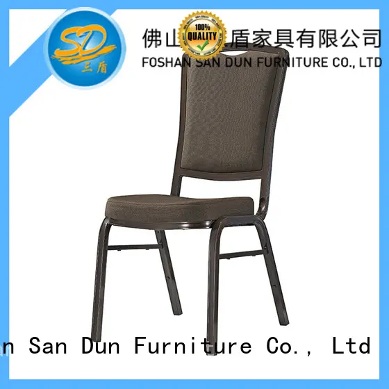 fabric classic white commercial aluminium dining chairs San Dun Brand 1