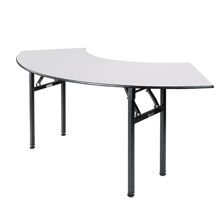 Cresent Folding Table Banquet  Meeting Wooden Table  YF-003A 1