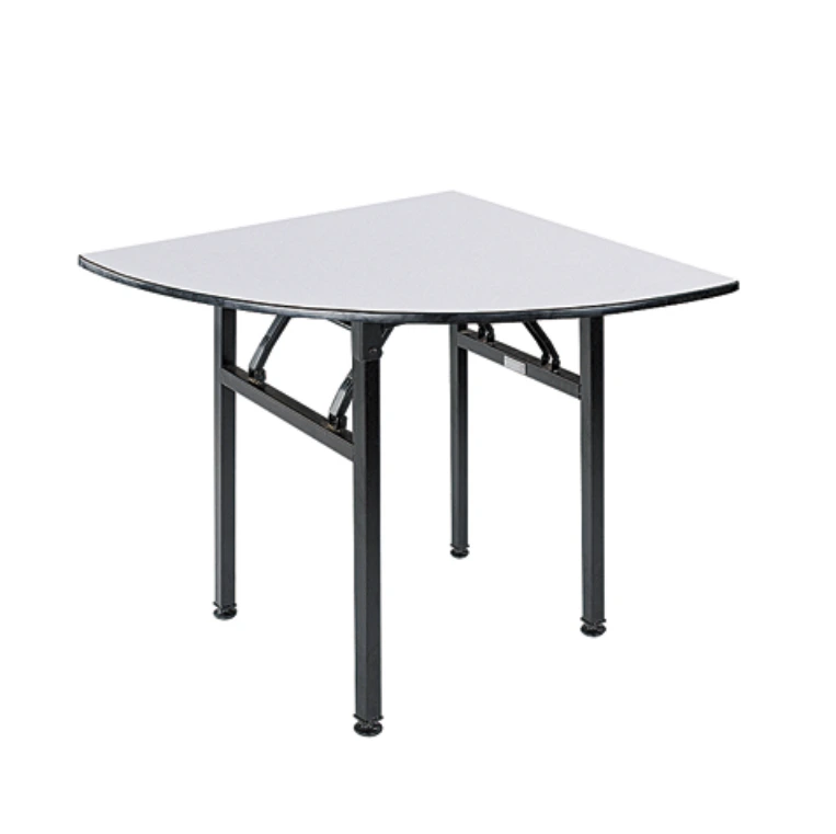 Quarter-Moon Folding PVC Table Banquet Event Party Table YF-005 1