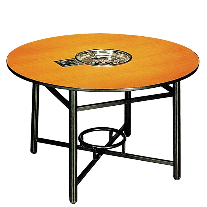 Round Laminate  Hot Pot Table  Restaurant Table YF-017 1