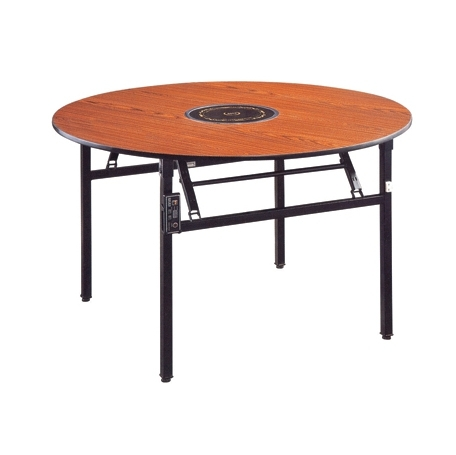 Round  Hot Pot Table Laminate  Folding  Restaurant Table YF-018 1