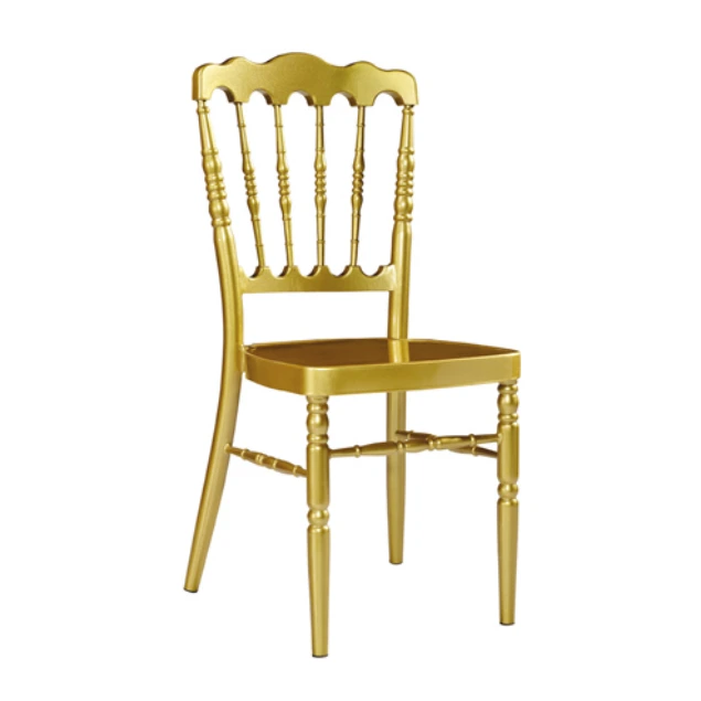 White Hotel Napoloen Aluminum Chair For Party Event Restaurant YC-015 1