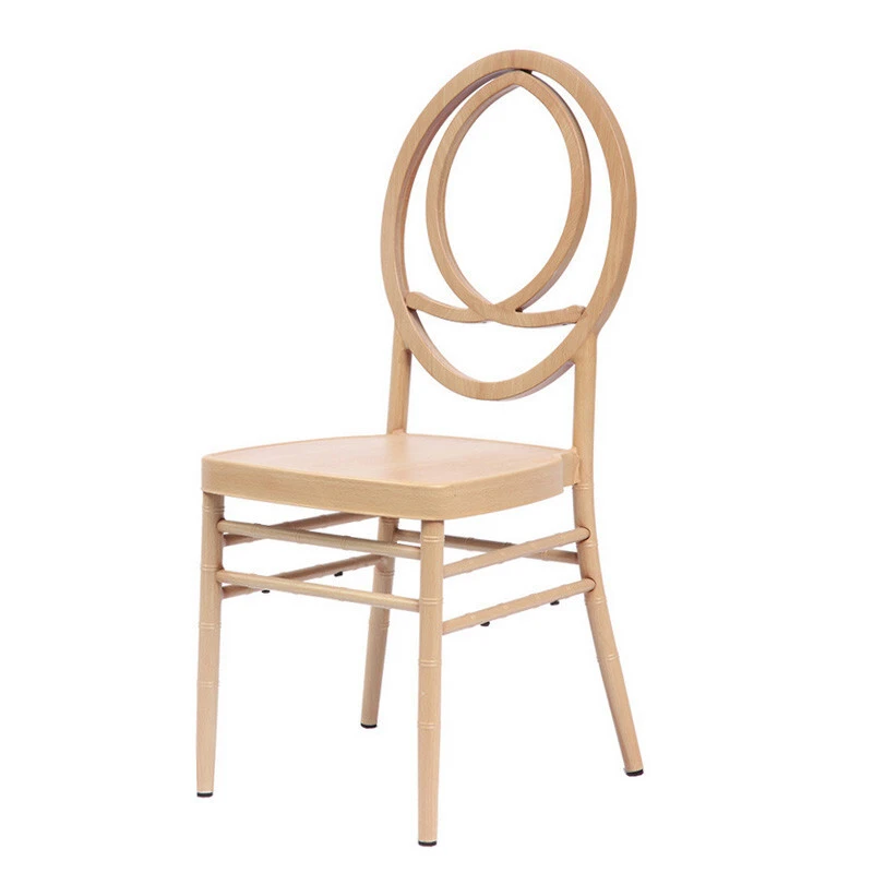 Wholesale Rental Wood Veneer Metal Hotel Banquet Wedding Phoenix Chair YC-027 1
