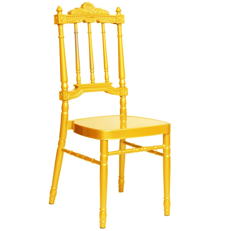 2019 New Design Crown Royal Back Top Wedding Hall Aluminum Napoleon Chair YC-030 1