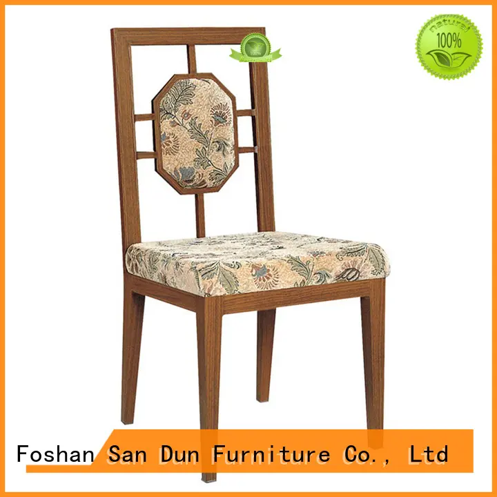 San Dun Brand hall metal black wooden dining chairs 1