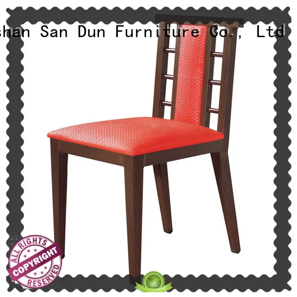 Wholesale black wood upholstered dining chairs tea San Dun Brand 1