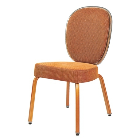 Plastic Edge Banquet Rocking Back  Aluminum Stacking Chair YB-001 1