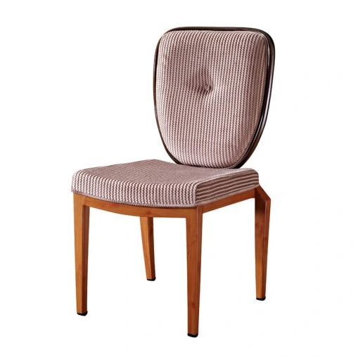 Square Seat Restaurant Metal Flexible Back Chair YB-019 1