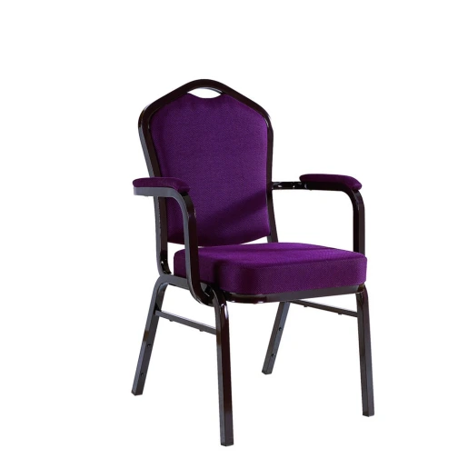 Hotel Office Stacking Chair Aluminum Armrest Chair YD-010 1