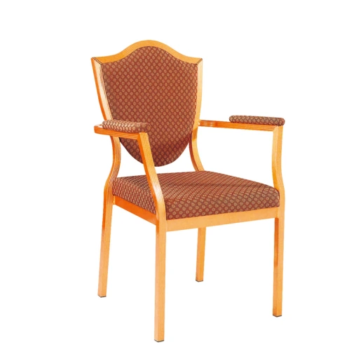 Simple Hotel Reception Aluminum Stacking Chair YD-009 1
