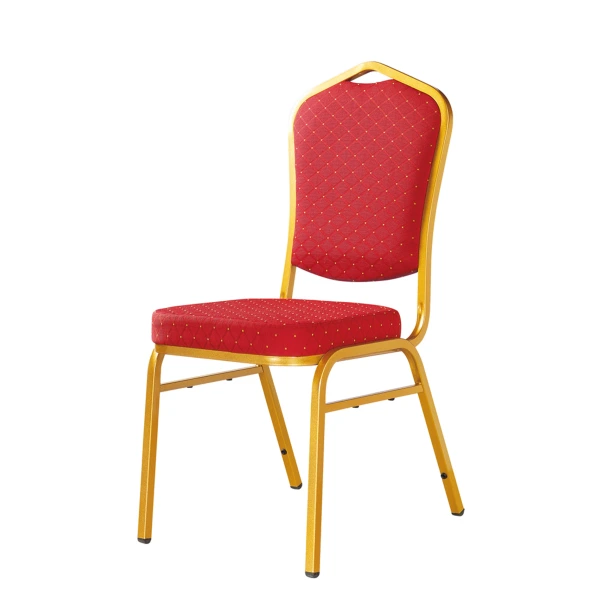 Cheap Wedding Iron Stack Chair Hotel Velvet Chair YE-005 1