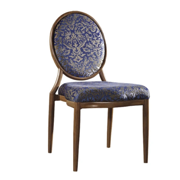 Oval Back Design Antique Wood Restaurant Stacking Chair YE-030 1