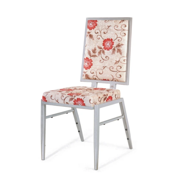 Fashion Square Back Design Flexible Back Steel Stacking Chair YE-034 1