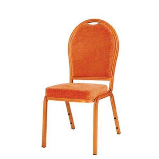 Round Back Stacking Church Chair Aluminum Upholstered Chair YD-034 1