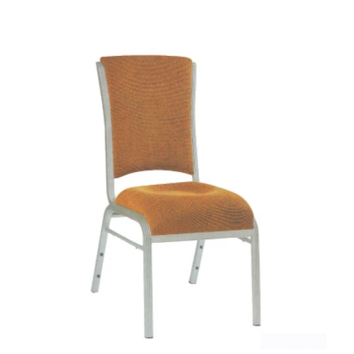Party Office Aluminum Stacking Chair In Silver Painting YD-061 1