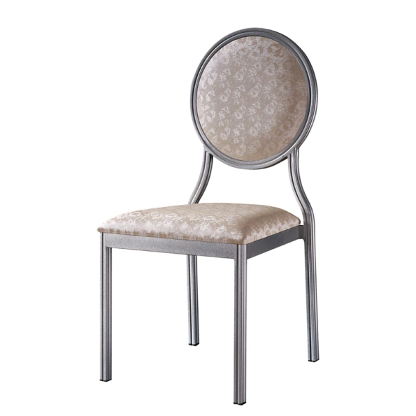 PU Leather Chair Round Party Conference Aluminum Chair YD-063 1