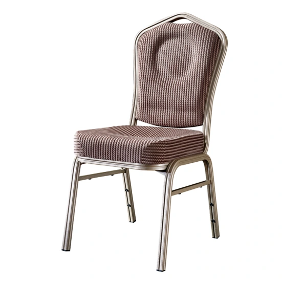 Soft Seat Stacking School Chair Silver Aluminum Wedding Chair YD-075 1