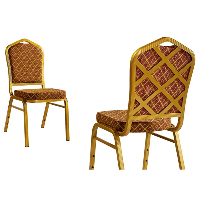 Cross-back Design Aluminum Wedding Church Chair YD-076 1