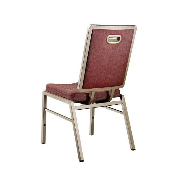 Dining Room Aluminum Stacking Chair Square Flexible Back Wedding Chair YD-078 1