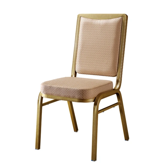 Fashion Design Hotel Wedding Event Golden Aluminum Stack Chair YD-084 1