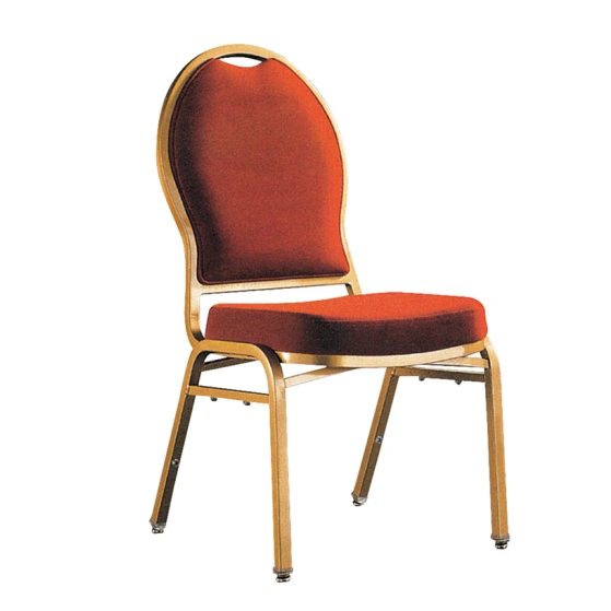 Rental Golden Painting Ballroom Chair Aluminum Stacking Church Chair YD-093 1