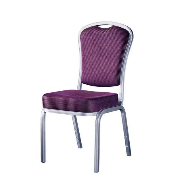 Purple Upholstered Soft Seat School Ballroom Wholesale Aluminum Chair YD-094 1