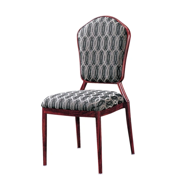Antique Fabric Aluminum Dining Room Chair Reception Aluminum Alloy Chair YD-1003 1