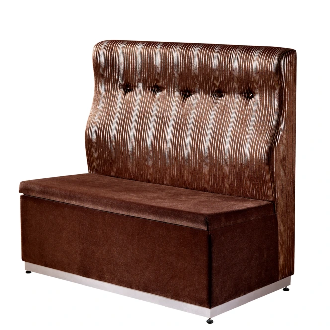 VELVET SOFA BUTTON BACK DESIGN FOR HOTEL BANQUET RESTAURANT K-003 1