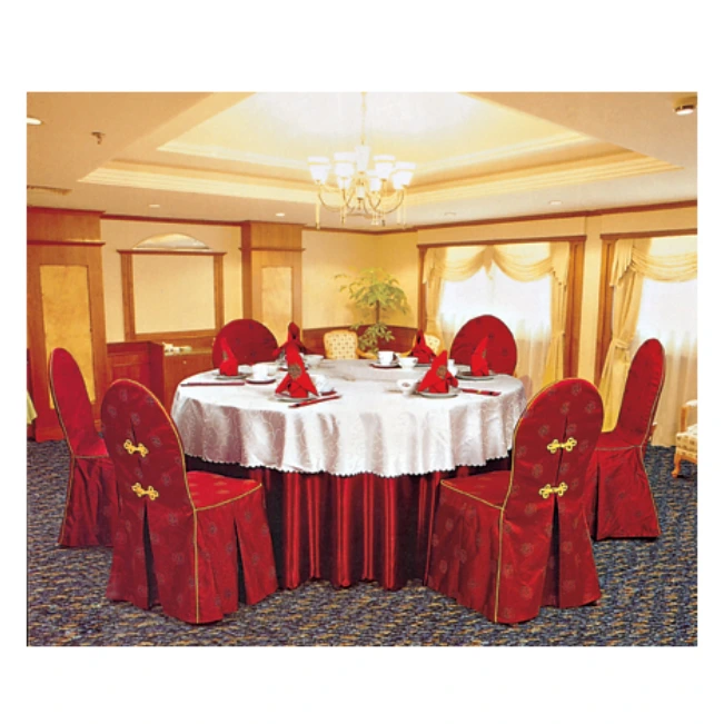 RED HOTEL DECORATION TABLE CLOTH BANQUET WEDDING PARTY HALL CHAIR COVER LT-013 1