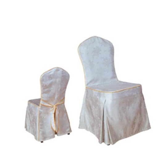 HOTEL DECORATION WHITE JACQUARD CHAIR COVER Y-023 1