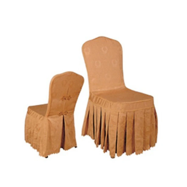 WEDDING DECORATIONS RUFFLED JACQUARD CHAIR COVER Y-033 1