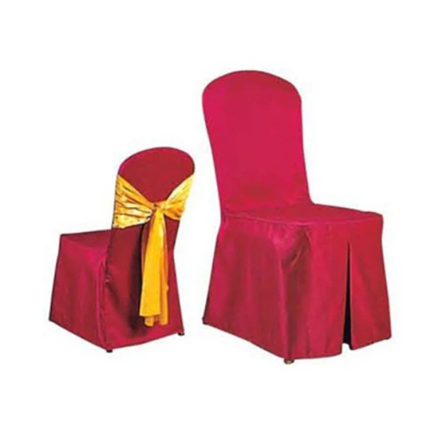 RED JACQUARD WEDDING DECORATIONS CHAIR COVER WITH BOWKNOT Y-055 1