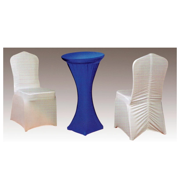 STRONG STRETCH UNIVERSAL WEDDING WHITE CHAIR COVERS SPANDEX FABRIC Y-100 1